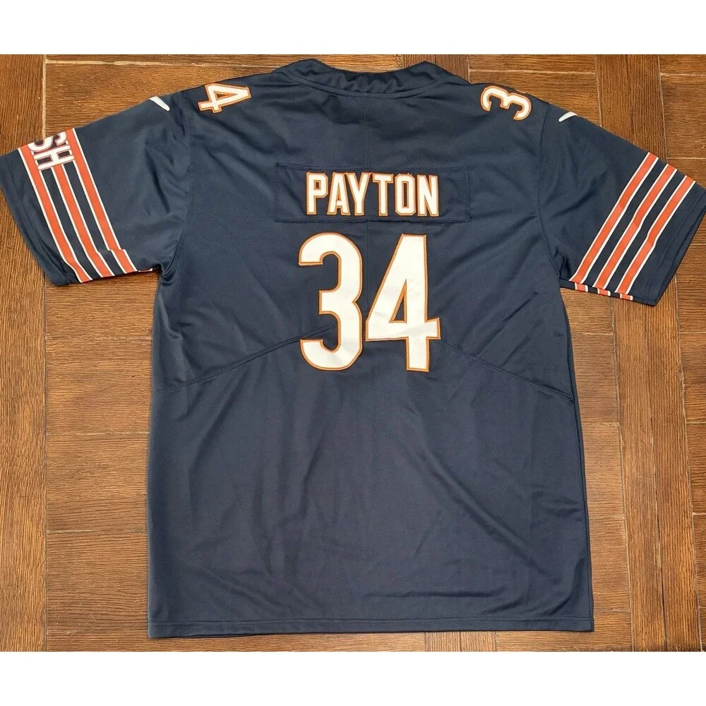 Chicago Bears #34 Walter Payton Jersey Mens XL Blue Nike On Field